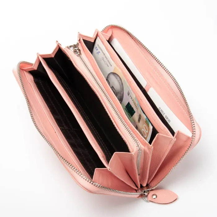 Кошелек Classic Женский кожа DR. BOND W201 pink purple