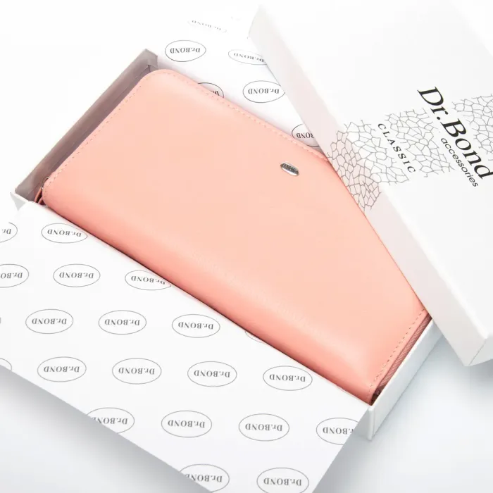 Кошелек Classic Женский кожа DR. BOND W201 pink purple