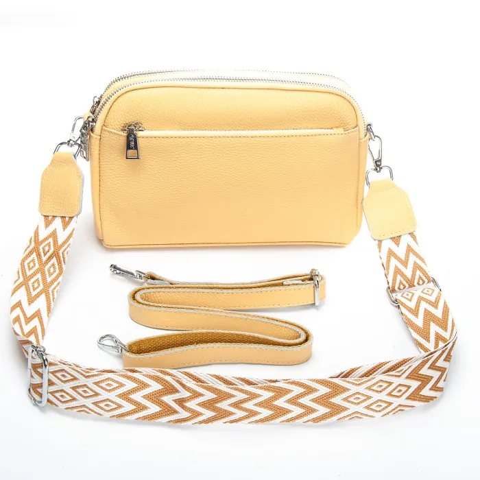 Сумка Женская Классическая кожа ALEX RAI 8960 yellow