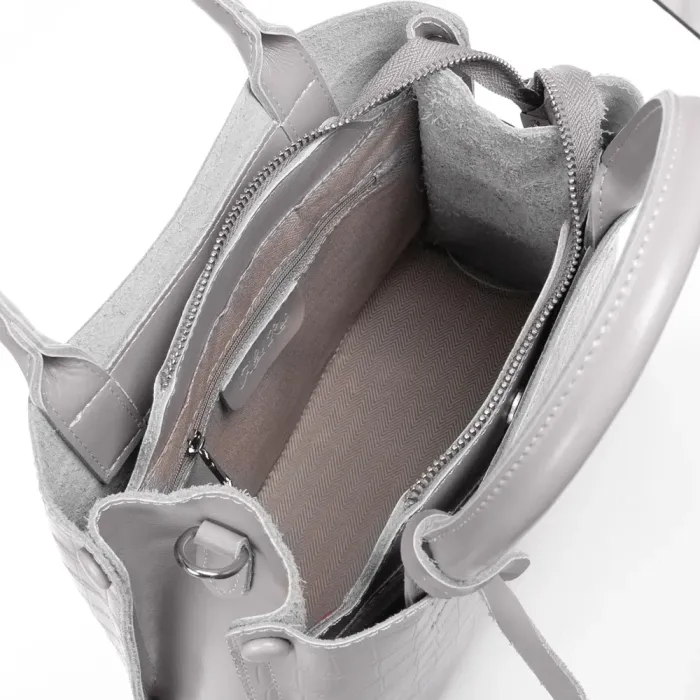 Сумка Женская Классическая кожа ALEX RAI 1546-1 l.grey