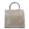 Сумка Женская Классическая кожа ALEX RAI 1564 grey croco