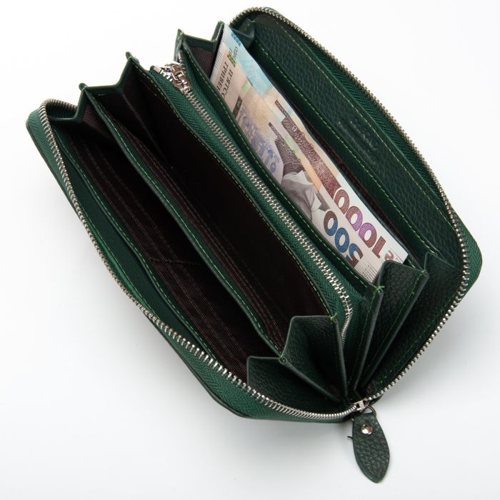 Кошелек Classic Женский кожа DR. BOND W201 green