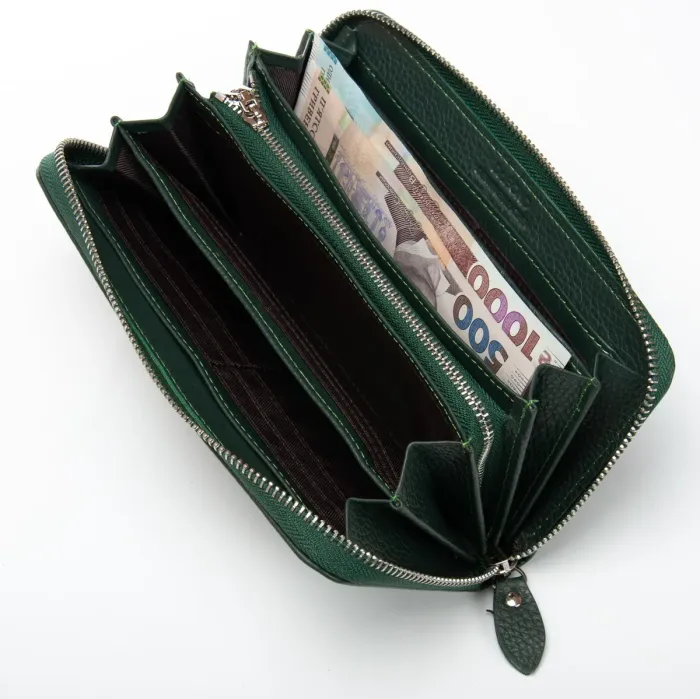 Кошелек Classic Женский кожа DR. BOND W201 green