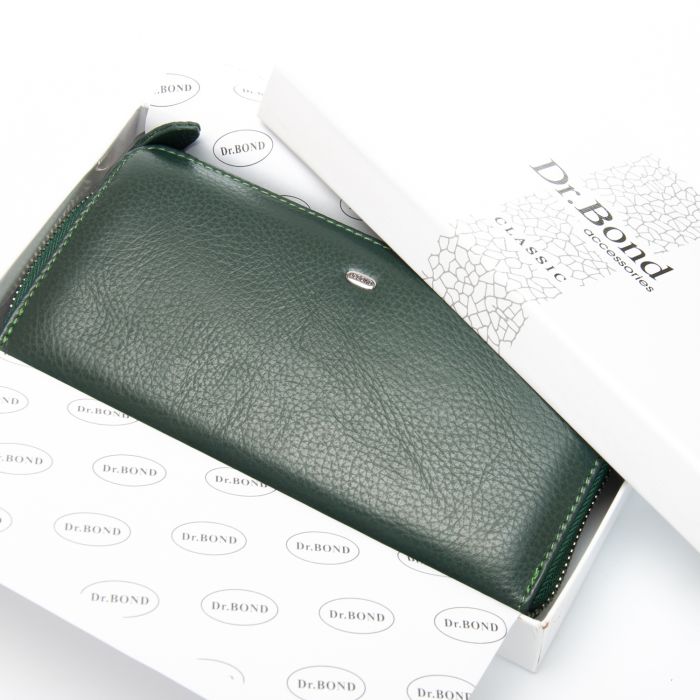 Кошелек Classic Женский кожа DR. BOND W201 green