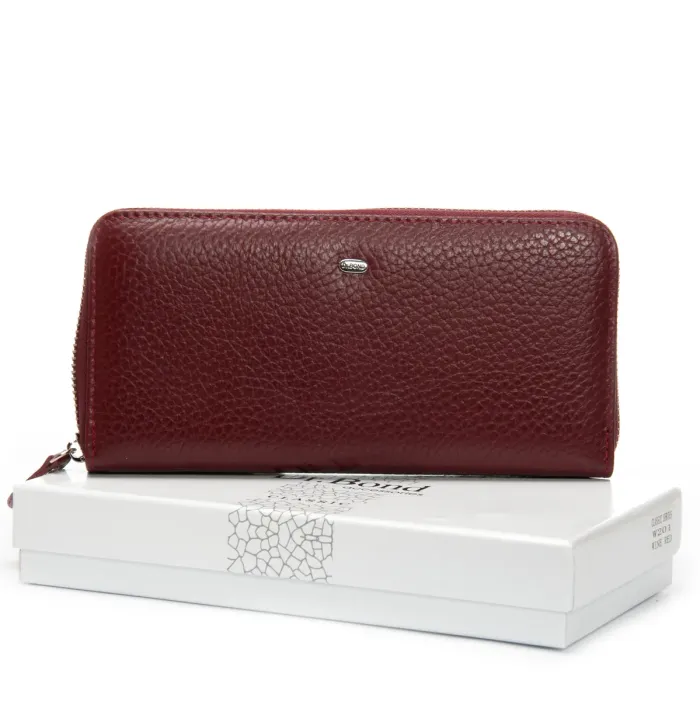 Кошелек Classic Женский кожа DR. BOND W201 wine red