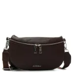 Сумка Женская Классическая кожа ALEX RAI 99127 brown бананка