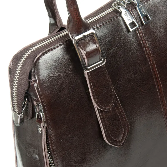 Сумка Женская Классическая кожа ALEX RAI 1543 brown
