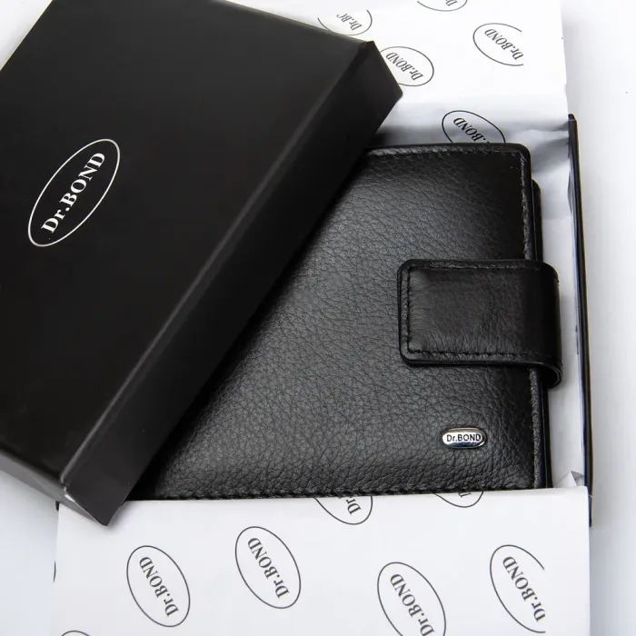 Кошелек Classic Мужской кожа DR. BOND M13-1CK black