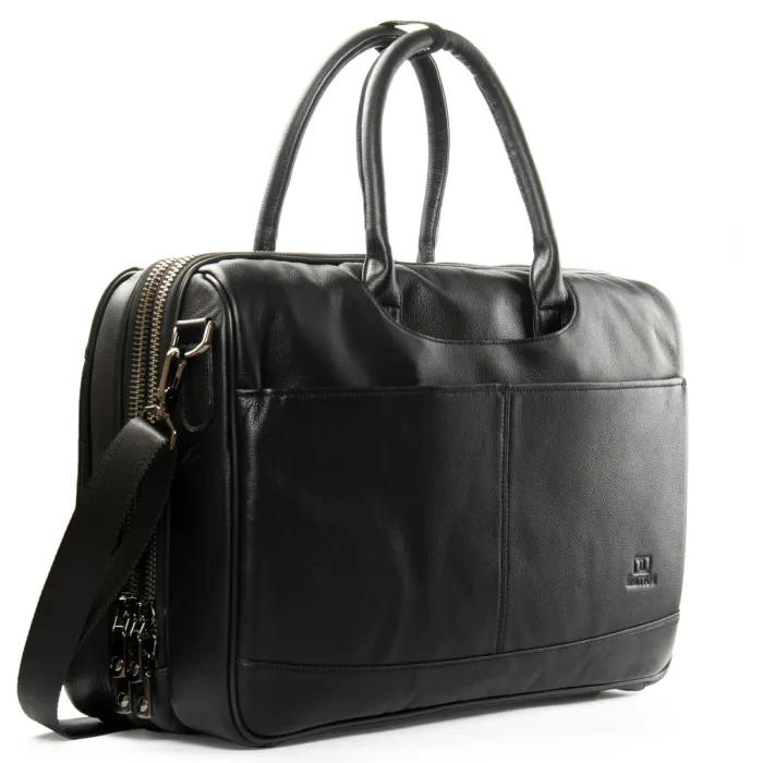 Сумка Мужская Дорожная кожа BRETTON 2897-18 black