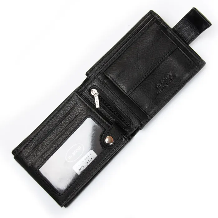 Кошелек Classic Мужской кожа DR. BOND M8-1CK black