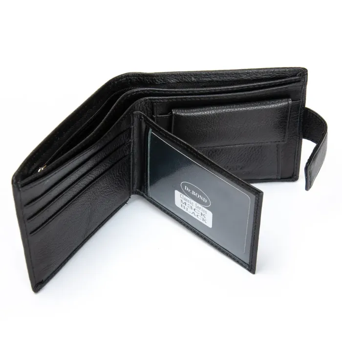 Кошелек Classic Мужской кожа DR. BOND M3CK black
