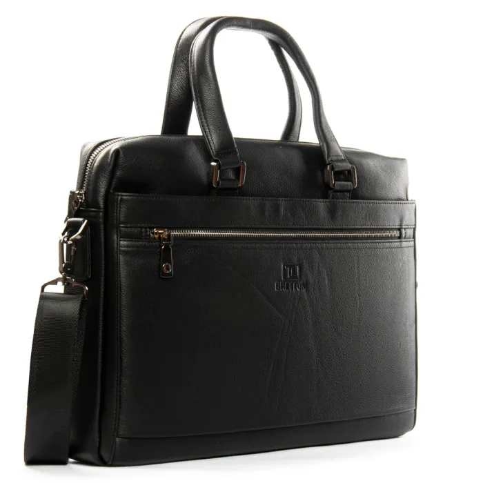 Сумка Мужская Портфель кожа BRETTON 4028-1 black