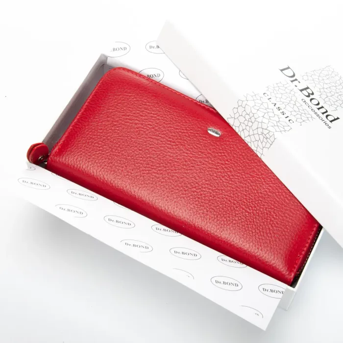 Кошелек Classic Женский кожа DR. BOND W39 red