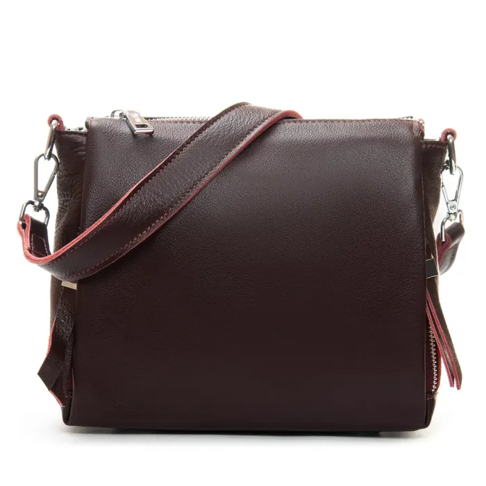 Сумка Женская Классическая кожа ALEX RAI 8942-9 bordo