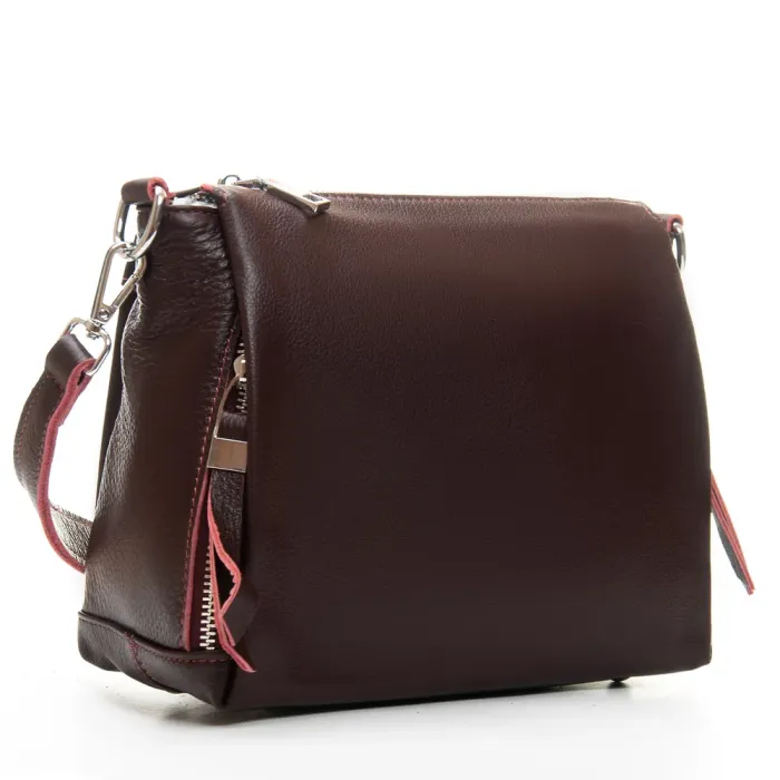 Сумка Женская Классическая кожа ALEX RAI 8942-9 bordo