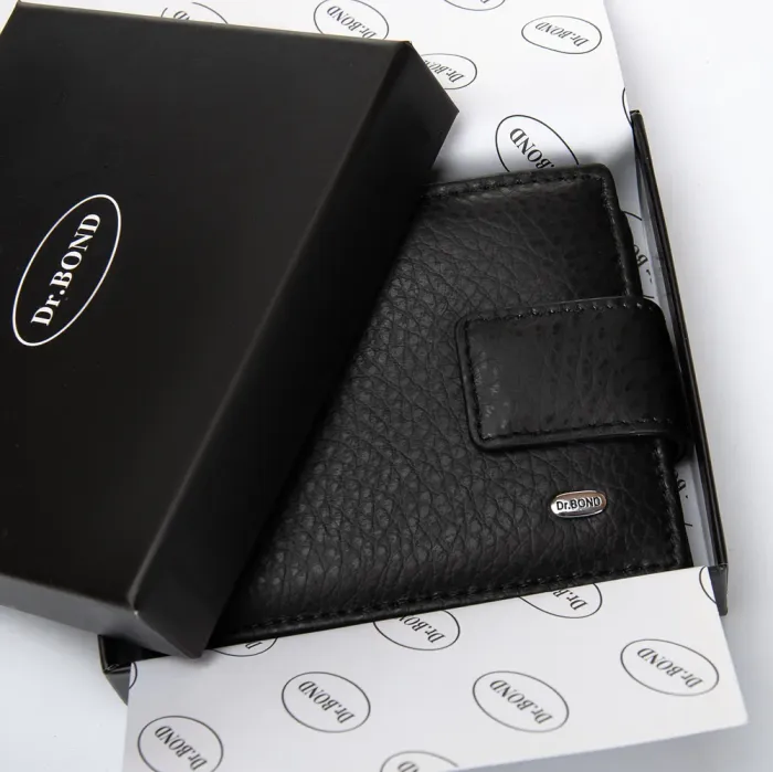 Кошелек Classic Мужской кожа DR. BOND M14CK black
