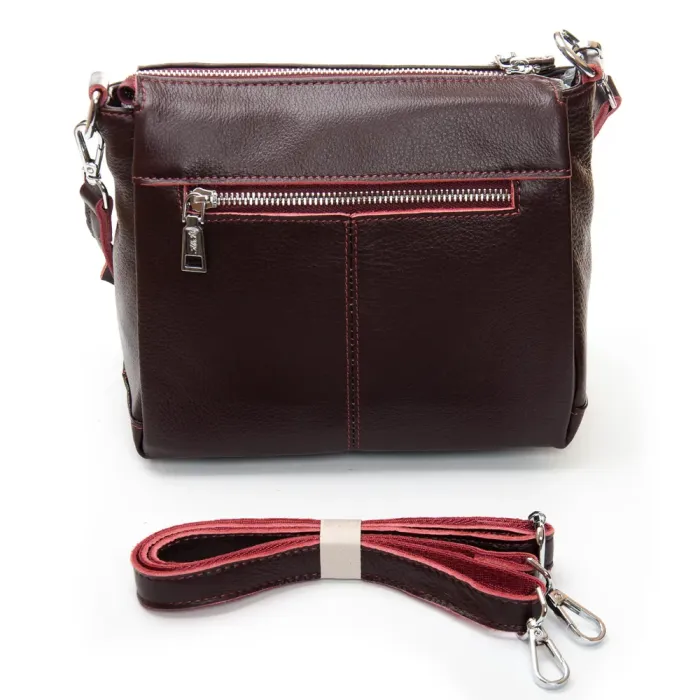 Сумка Женская Классическая кожа ALEX RAI 8942-9 bordo