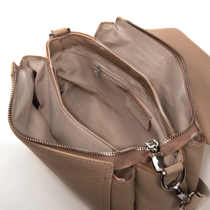 Сумка Женская Классическая кожа ALEX RAI 93055 khaki