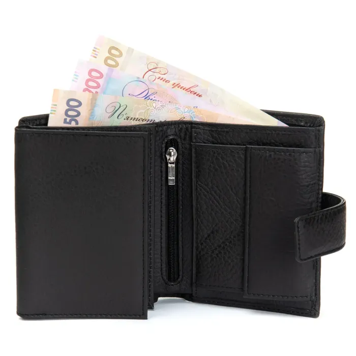 Кошелек Classic Мужской кожа DR. BOND M24CK black