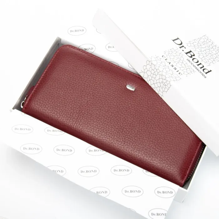 Кошелек Classic Женский кожа DR. BOND W39 wine red