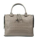 Сумка Женская Классическая кожа ALEX RAI 8542 khaki croco