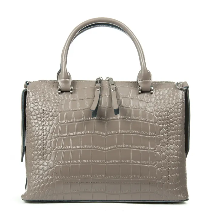 Сумка Женская Классическая кожа ALEX RAI 8542 khaki croco