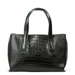 Сумка Женская Классическая кожа ALEX RAI 8815 black croco