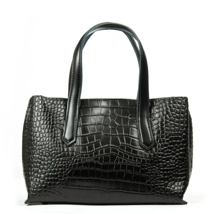 Сумка Женская Классическая кожа ALEX RAI 8815 black croco