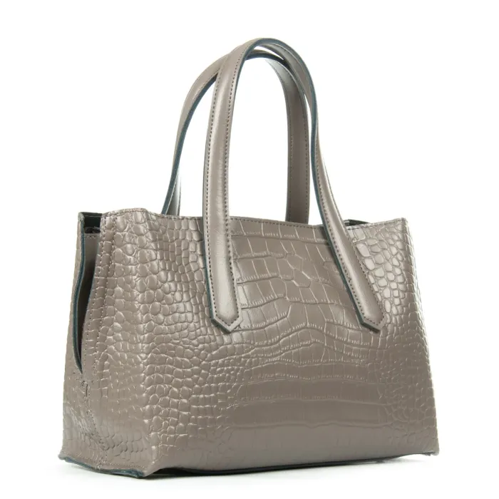 Сумка Женская Классическая кожа ALEX RAI 8815 khaki croco