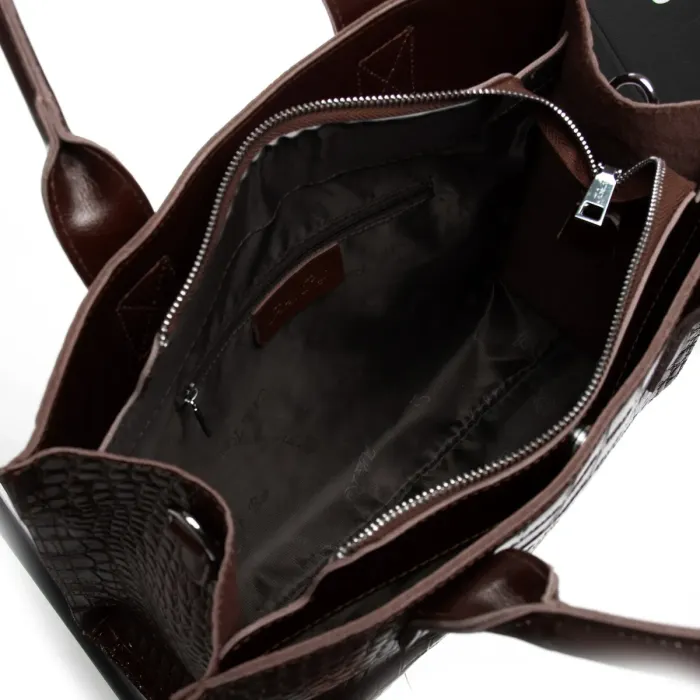 Сумка Женская Классическая кожа ALEX RAI 8804 brown