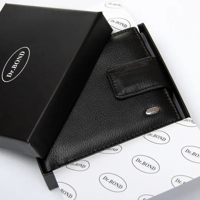 Кошелек Classic Мужской кожа DR. BOND MS-27CK black
