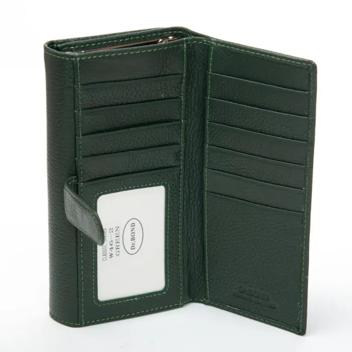 Кошелек Classic Женский кожа DR. BOND W46-2 green