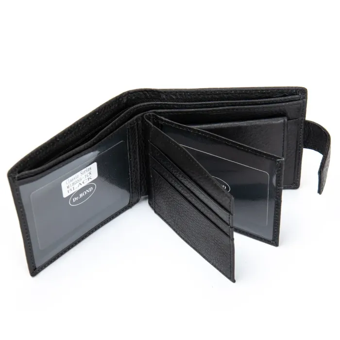 Кошелек Classic Мужской кожа DR. BOND M18055-1CK black