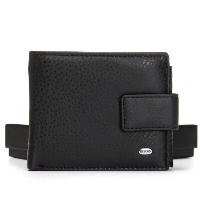 Кошелек Classic Мужской кожа DR. BOND MS-15CK black