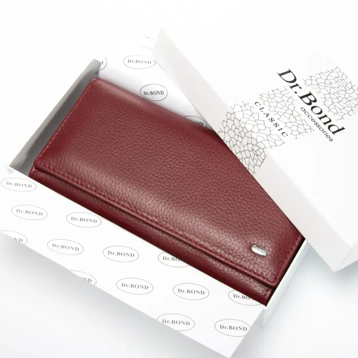 Кошелек Classic Женский кожа DR. BOND W46-2 wine red