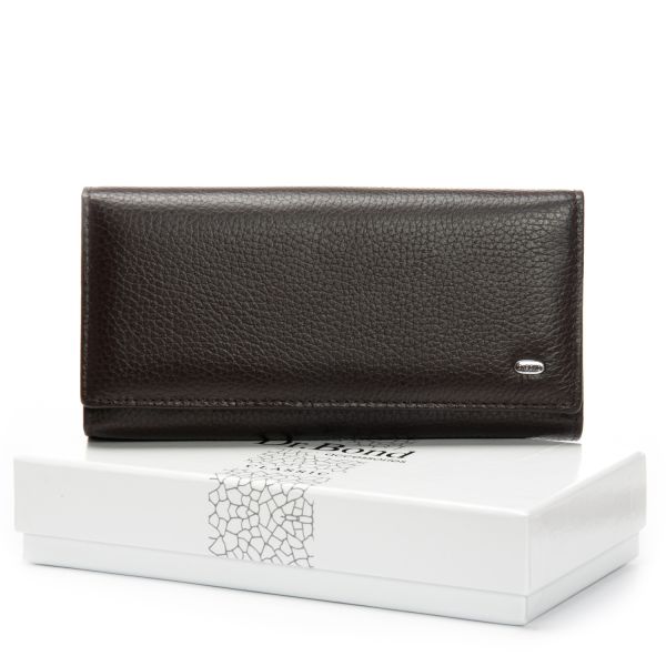 Кошелек Classic Женский кожа DR. BOND W46-2 coffee