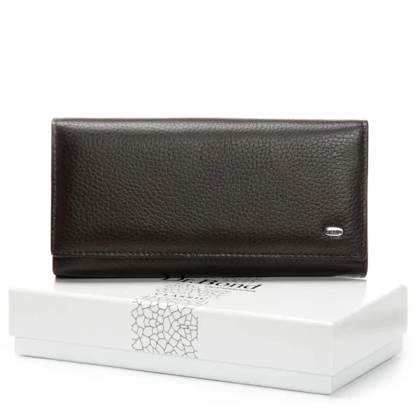 Кошелек Classic Женский кожа DR. BOND W46-2 coffee