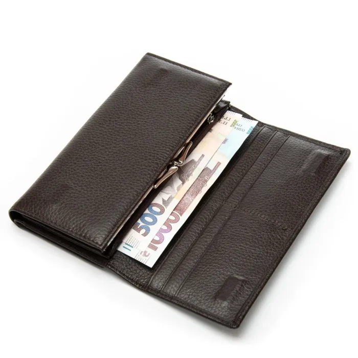 Кошелек Classic Женский кожа DR. BOND W46-2 coffee