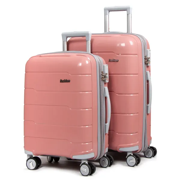 Дорожная Чемодан 2/1 ABS-пластик FASHION PP-1  810 rose-gold