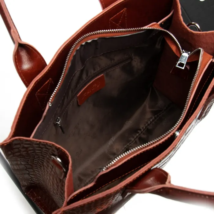 Сумка Женская Классическая кожа ALEX RAI 8804 camel