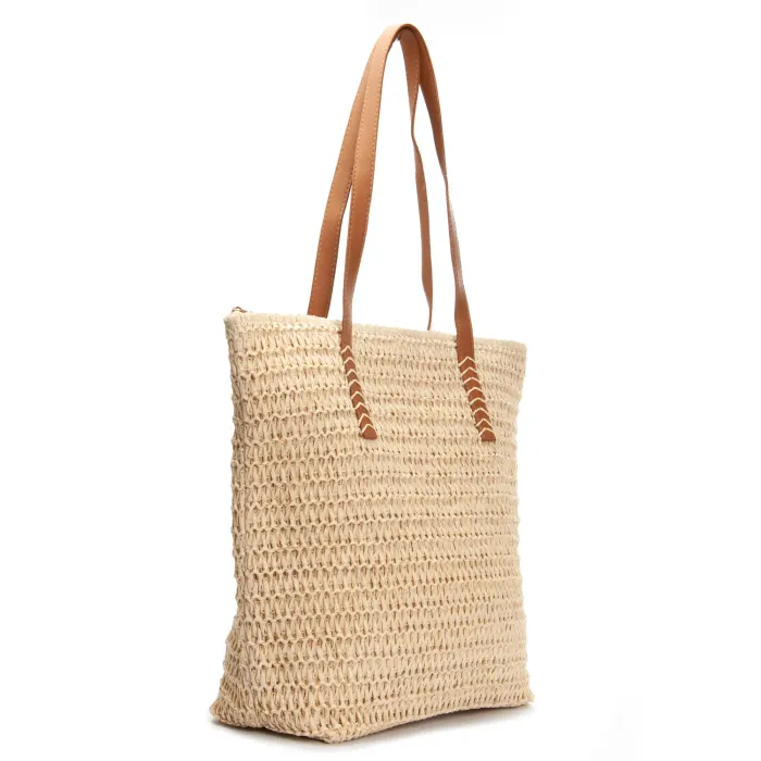 Сумка Женская Плетеная LUXEVA 9123 beige