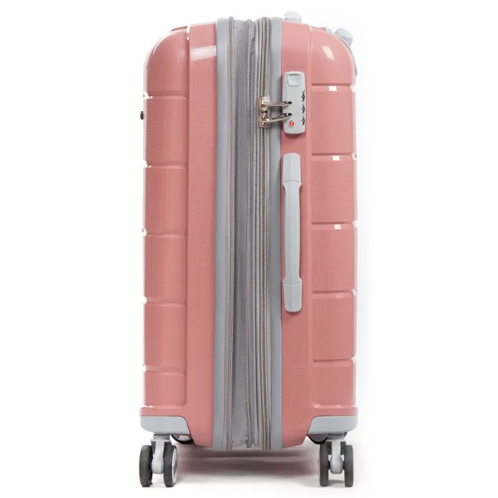Дорожная Чемодан 2/1 ABS-пластик FASHION PP-1  810 rose-gold