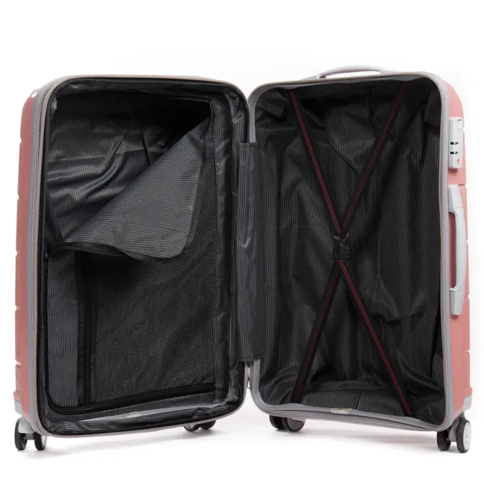 Дорожная Чемодан 2/1 ABS-пластик FASHION PP-1  810 rose-gold