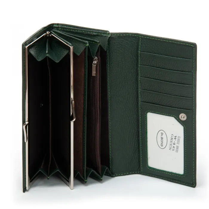 Кошелек Classic Женский кожа DR. BOND W46 green