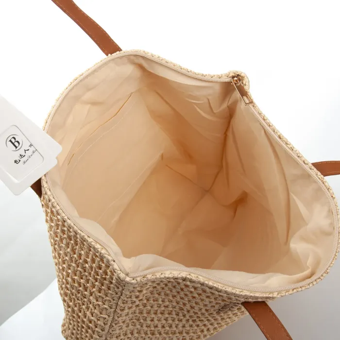 Сумка Женская Плетеная LUXEVA 9123 beige