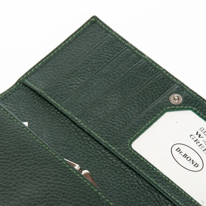 Кошелек Classic Женский кожа DR. BOND W46 green
