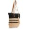 Сумка Женская Плетеная LUXEVA 0006 black beige