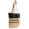 Сумка Женская Плетеная LUXEVA 0006 black beige