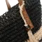 Сумка Женская Плетеная LUXEVA 0006 black beige