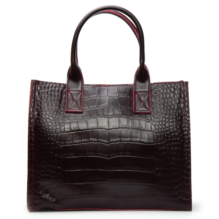 Сумка Женская Классическая кожа ALEX RAI 8804 bordo